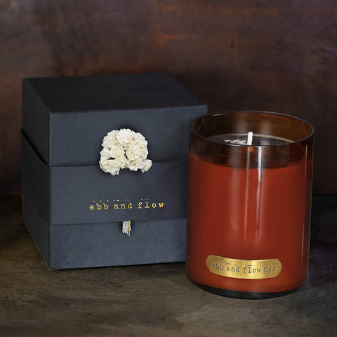 DARK HONEY VANILLA SOY CANDLE - 65 HR BURN TIME
