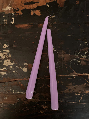LAVENDER CANDLE TAPERS (PAIR OF 2)