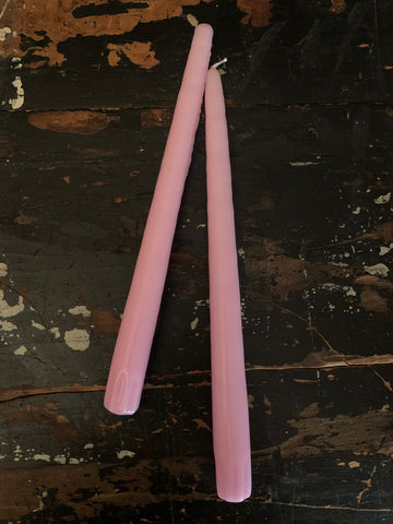 VIOLET PINK CANDLE TAPERS (PAIR OF 2)